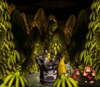 une photo d'Ã©cran de Donkey Kong Country sur Nintendo Super Nes